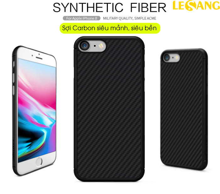 Ốp lưng iPhone 8 Synthetic Fiber Green Carbon 253